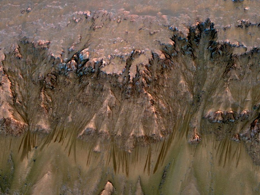 Seasonal streaks on Mars could indicate water